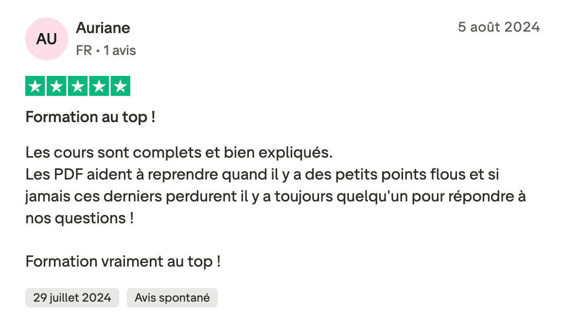 Avis certifié FMCS #25